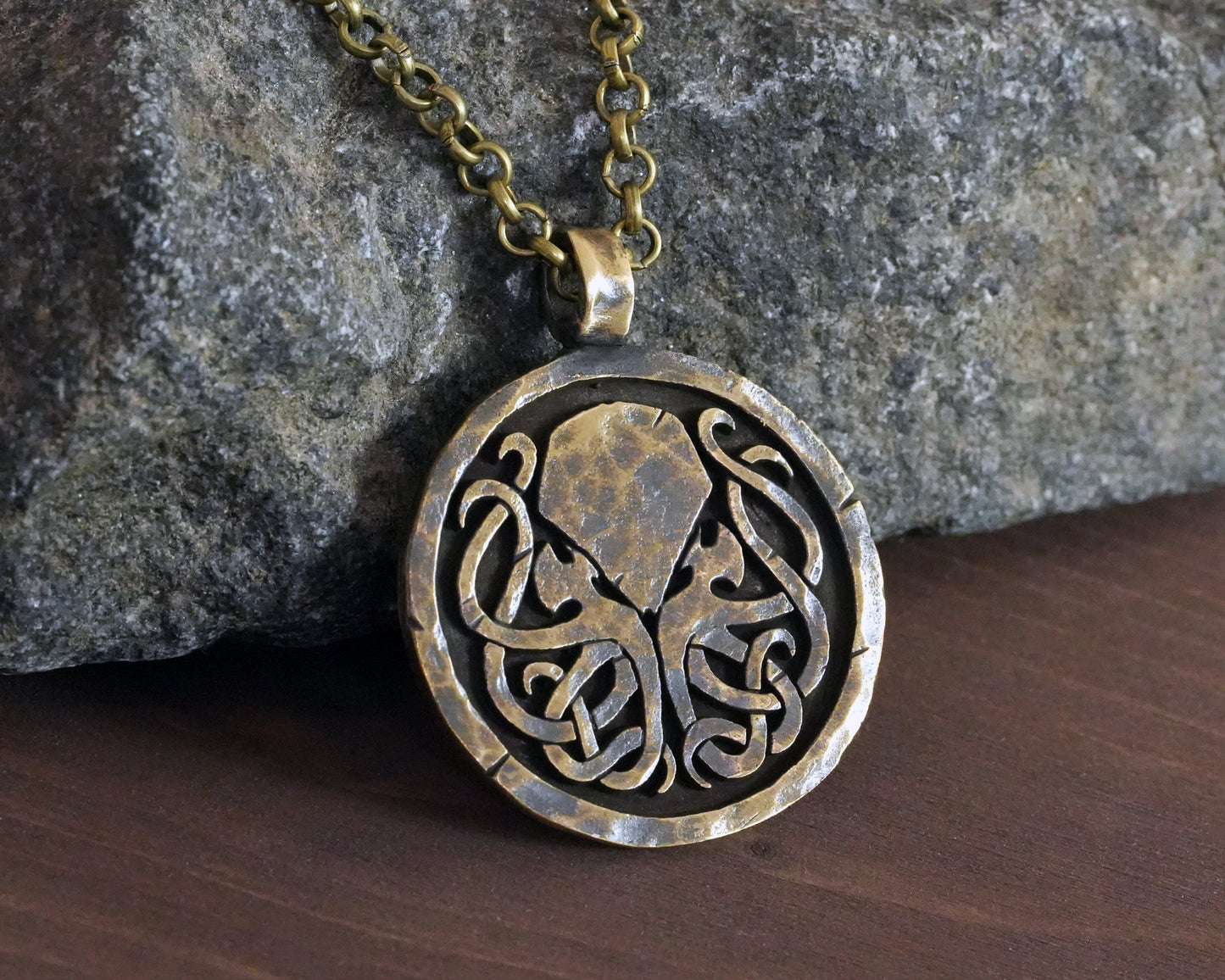 Lovecraft Cthulhu Necklace Pendant Amulet Jewelry - Baldur Jewelry