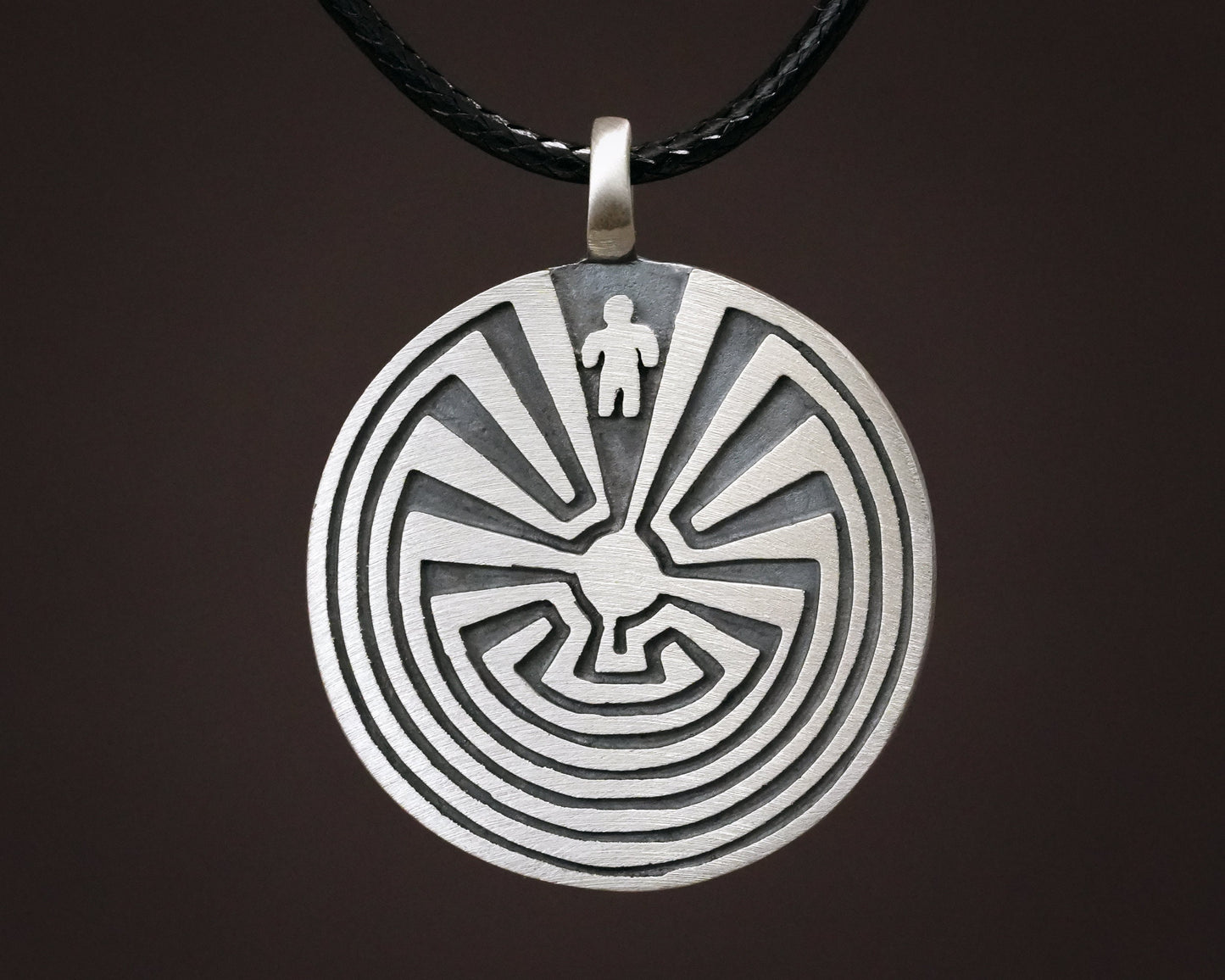 Man In The Maze Native I'itoi Iʼithi litoi Pendant Necklace - Baldur Jewelry