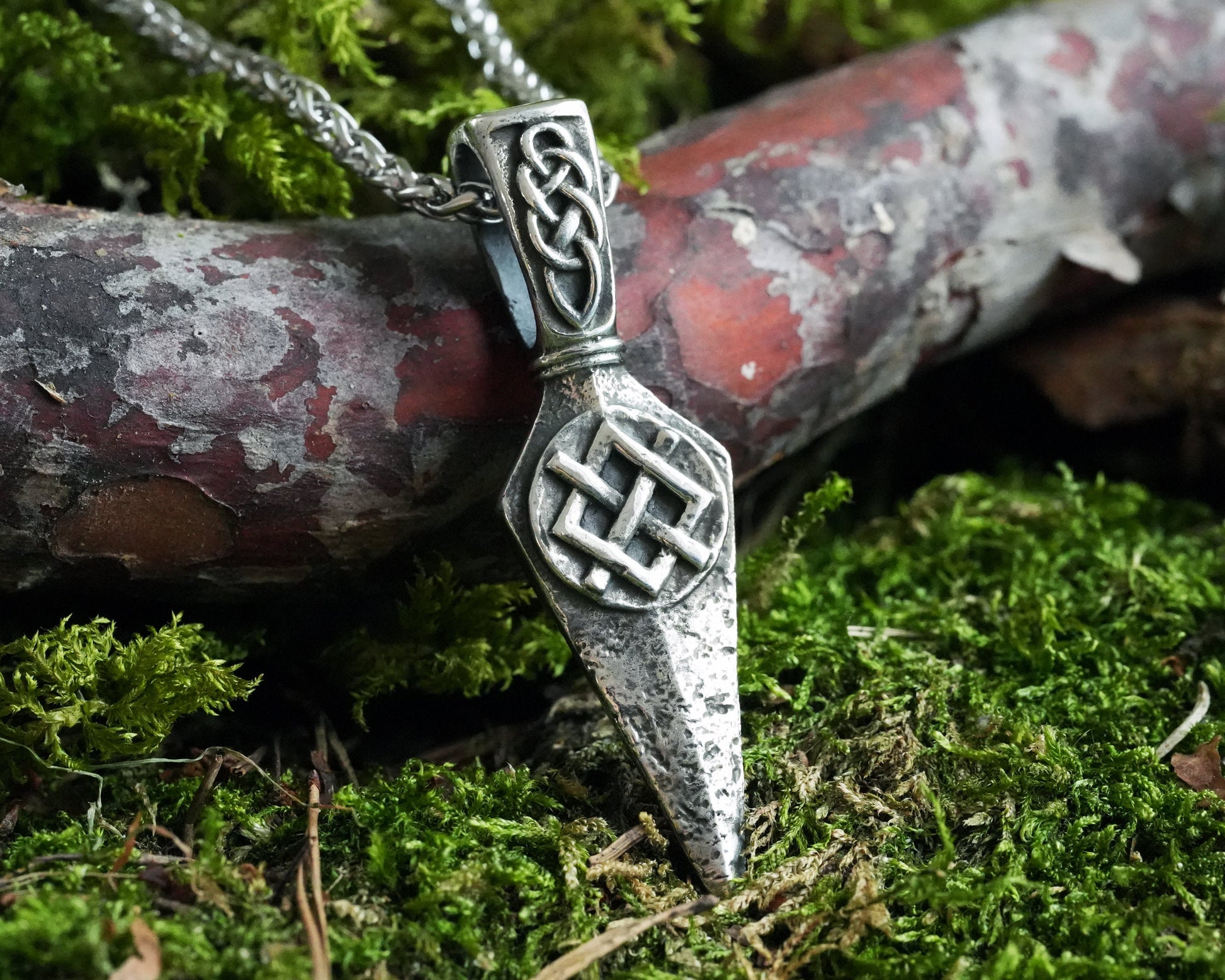 Men Spearhead Arrowhead Necklace Viking Gungnir Spear Pendant Necklace Charm Talisman Jewelry For Warrior Viking Gift for Men Odins Gifts - Baldur Jewelry