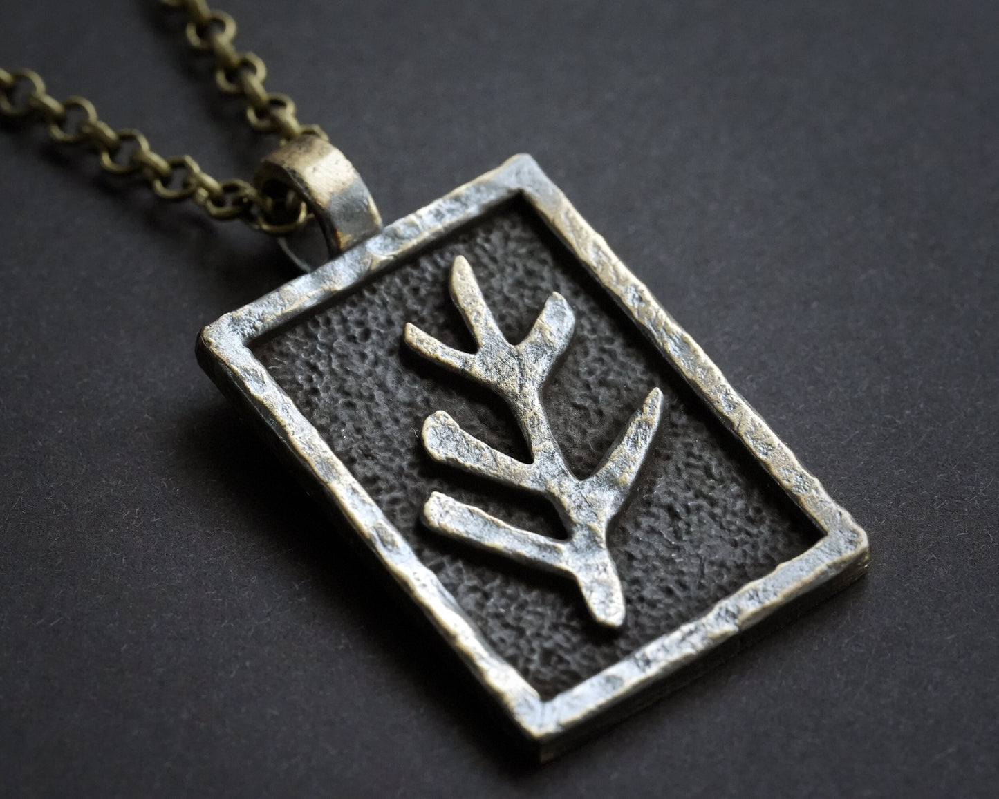 Handcrafted Cthulhu H.P. Lovecraft Elder Sign Protection from Elder Gods Symbol Necklace Pendant Jewelry Amulet Brass / 925 Sterling Silver - Baldur Jewelry