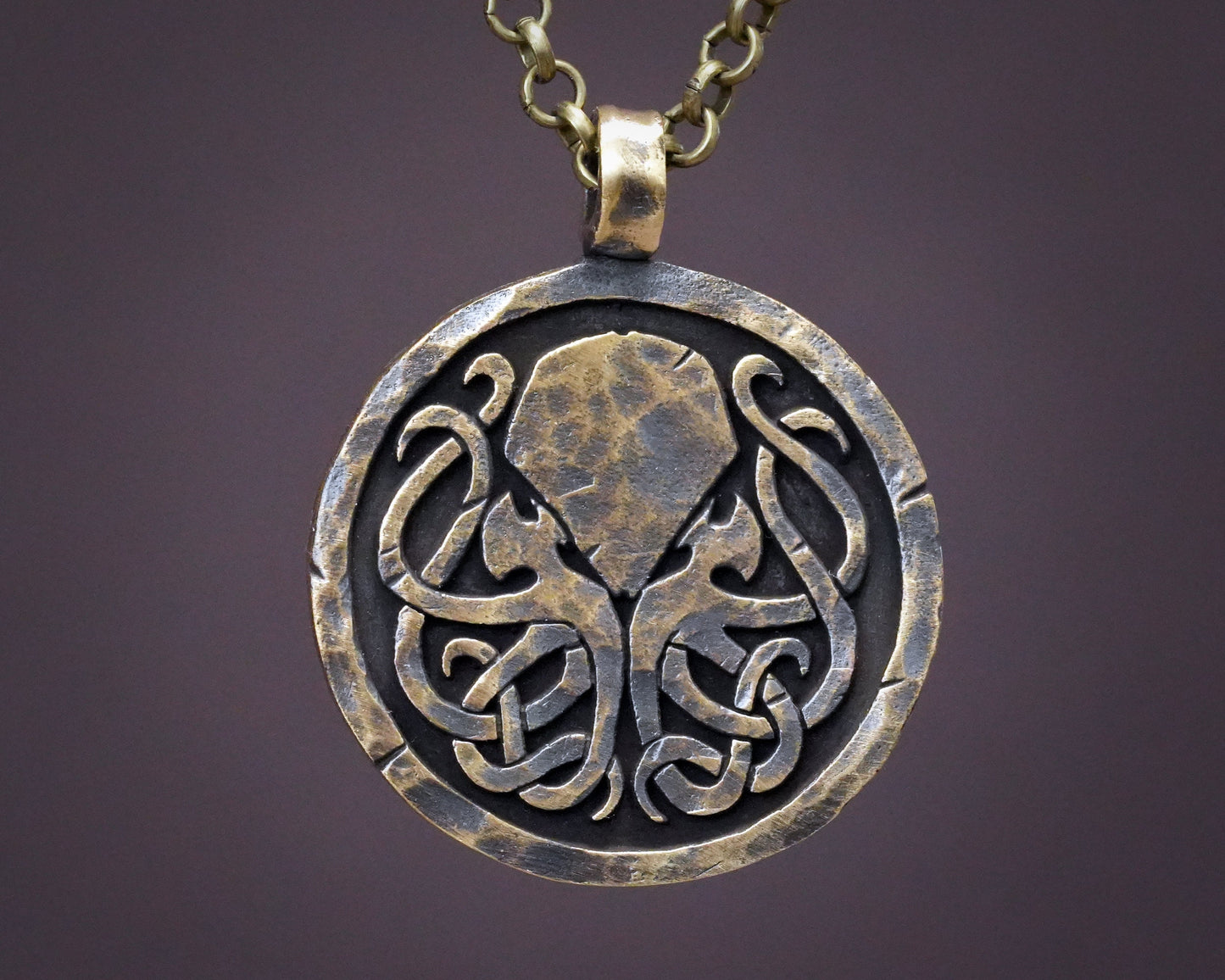 Lovecraft Cthulhu Necklace Pendant Amulet Jewelry - Baldur Jewelry