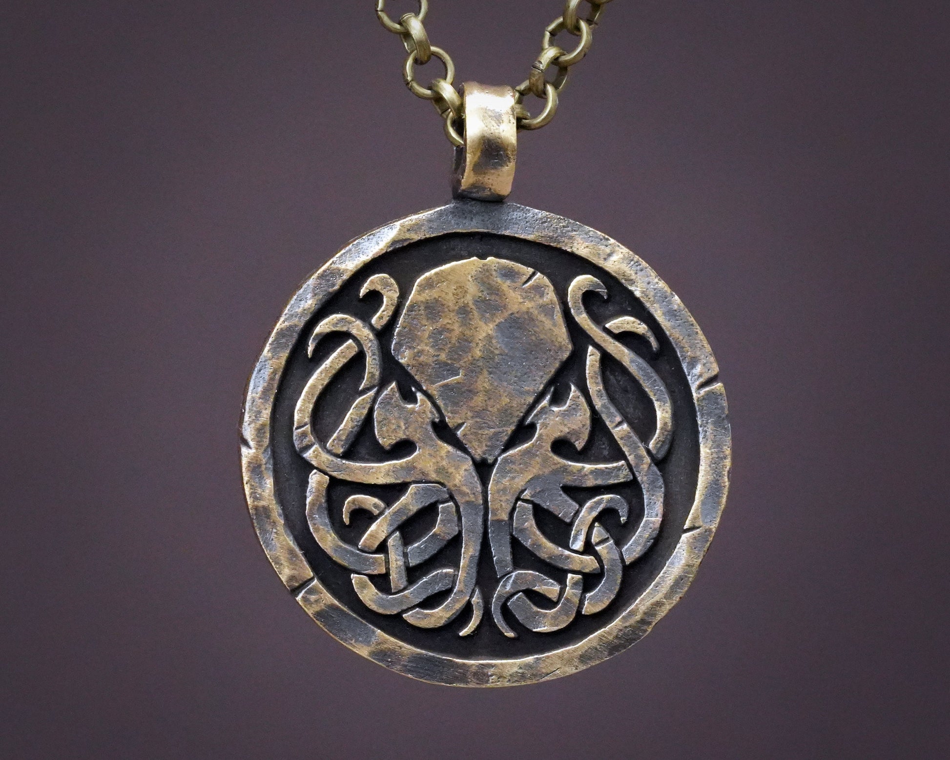Lovecraft Cthulhu Necklace Pendant Amulet Jewelry - Baldur Jewelry