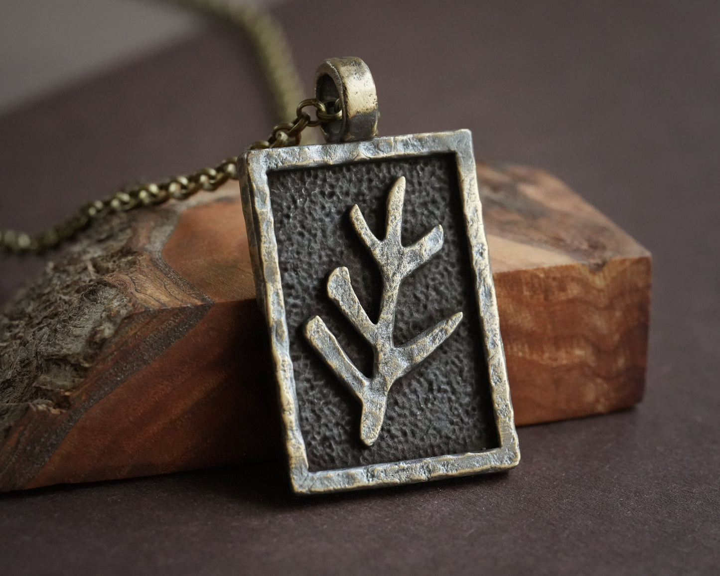 Handcrafted Cthulhu H.P. Lovecraft Elder Sign Protection from Elder Gods Symbol Necklace Pendant Jewelry Amulet Brass / 925 Sterling Silver - Baldur Jewelry