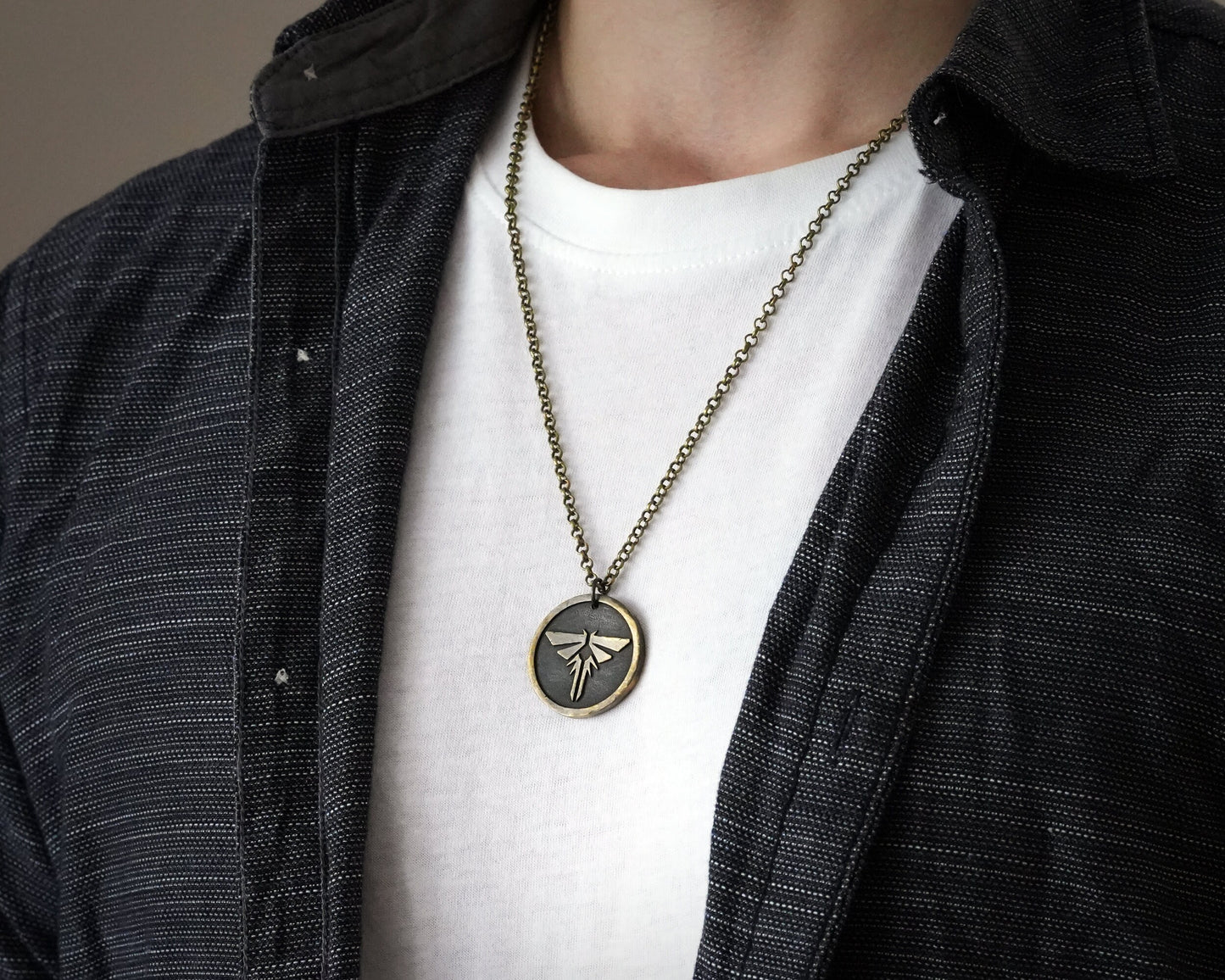Collier pendentif lucioles en argent sterling Last of Us