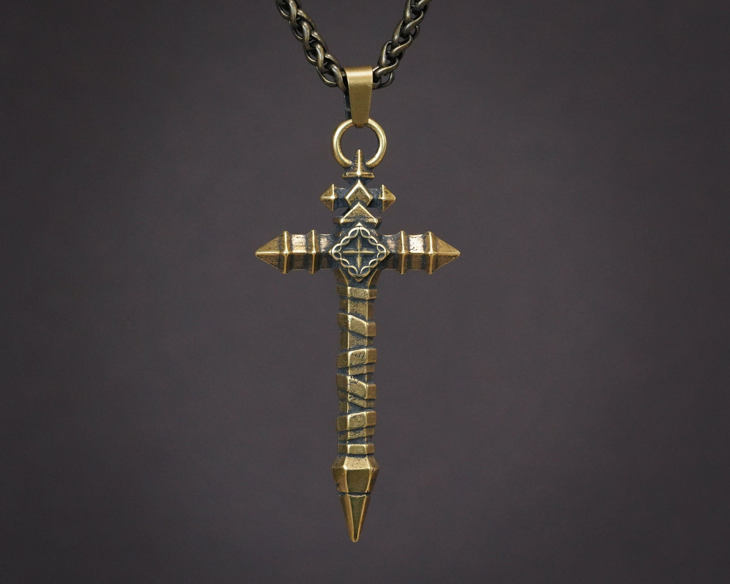Combat Cross Castlevania Vampire Killer Necklace Pendant Charm