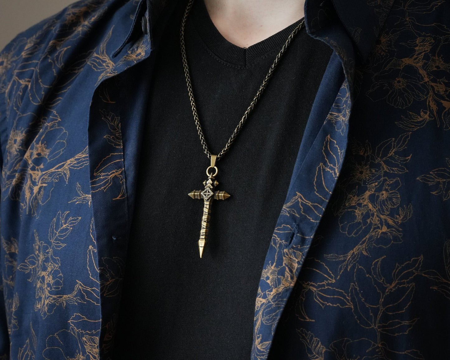 Combat Cross Castlevania Vampire Killer Necklace Pendant Charm