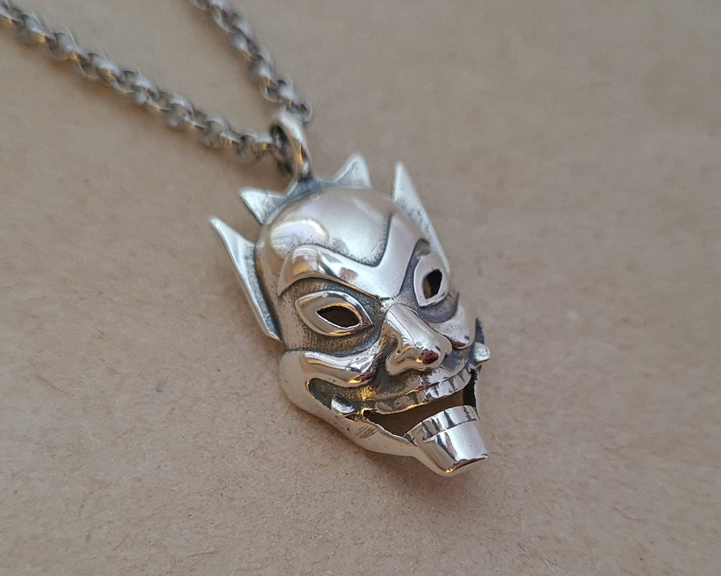 Avatar The Last Airbender Zuko Blue Spirit Mask Necklace Made From 925 Sterling Silver By Baldur Jewelry