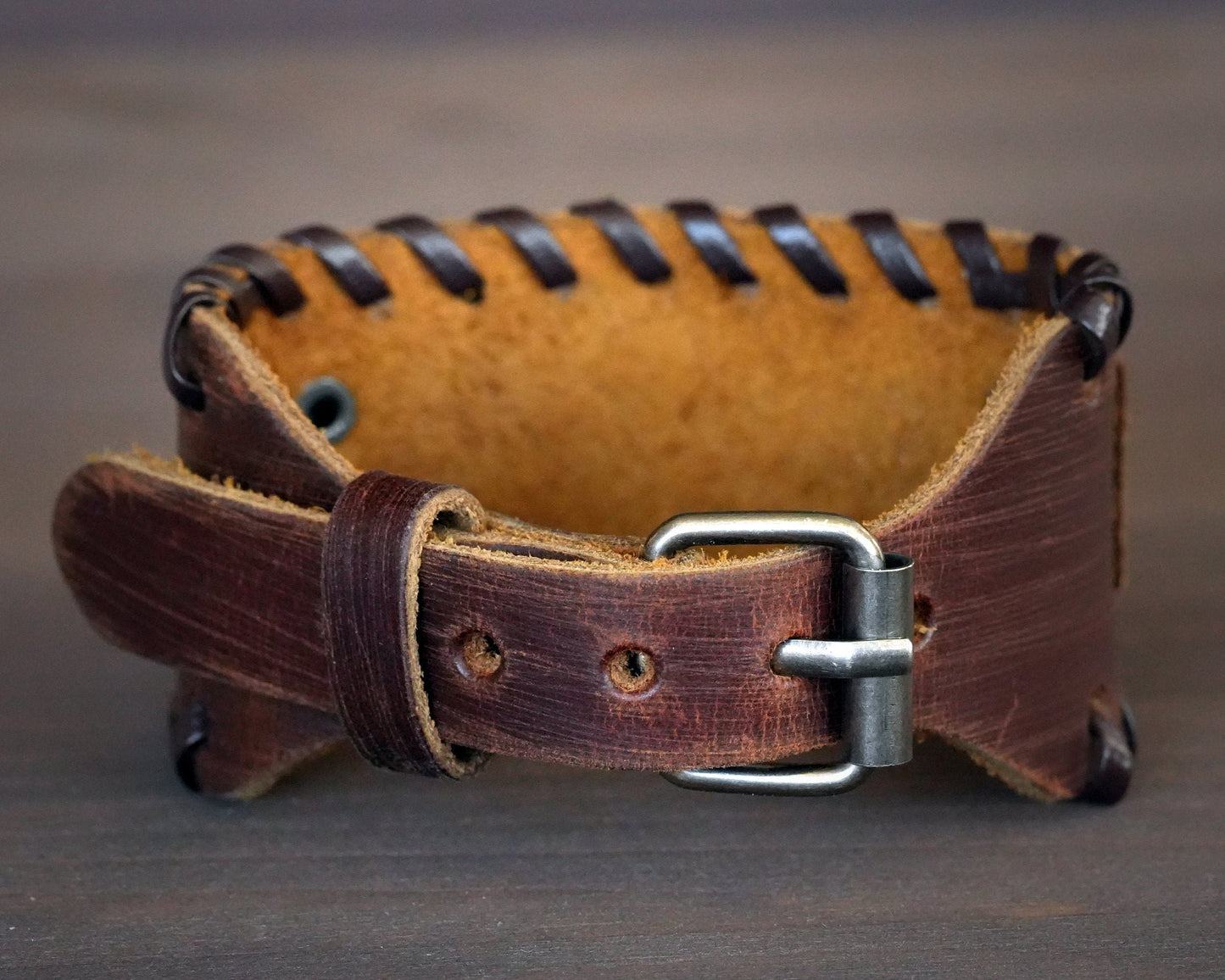 Genuine Leather Bracelet With Ouroboros Snake viper Ring For Men Women, Adjustable Wrap, Ethnic Tribal Braided Bracelet Wristbands Iternity - Baldur Jewelry