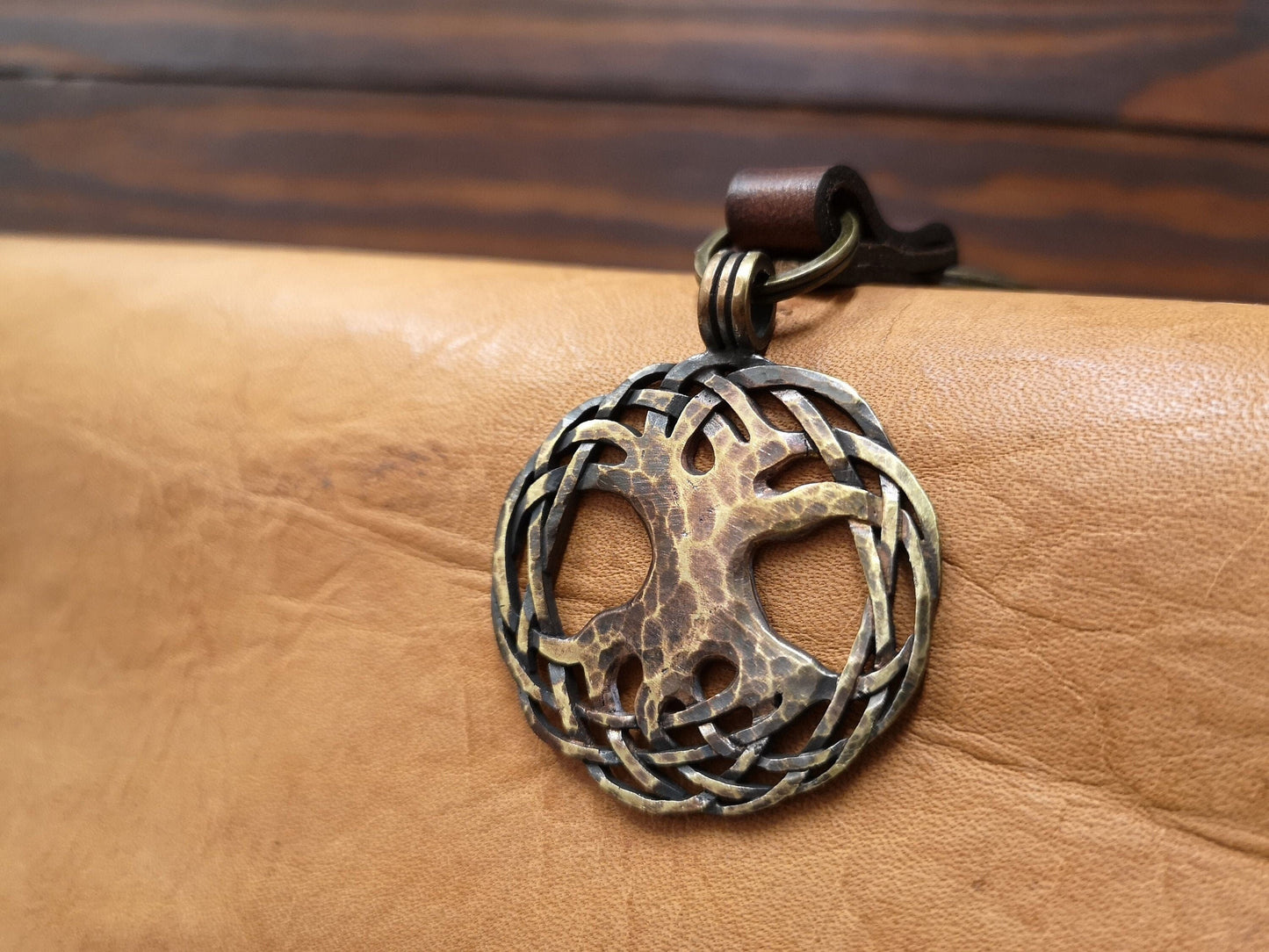Yggdrasil Viking World Tree of Life Keychain Keyring Key Accessories Jewelry - Baldur Jewelry