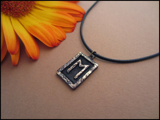 Viking Ehwaz Rune Pendant - Movement - Baldur Jewelry