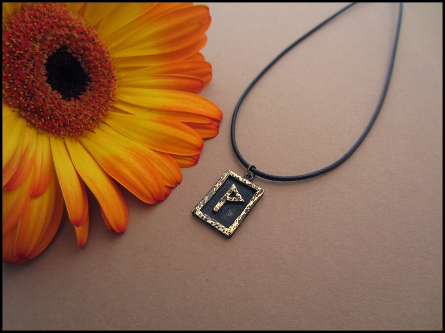 Viking Wunjo Rune - Joy - Viking Norse Jewelry Pendant Necklace - Baldur Jewelry