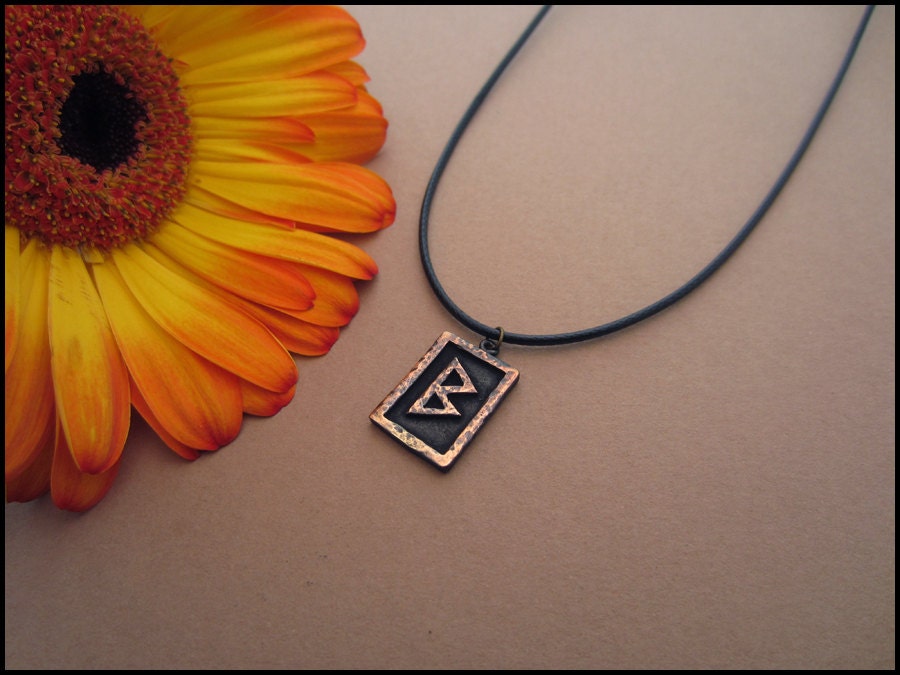 Viking Berkano Rune Pendant - Birth, fertility - Baldur Jewelry