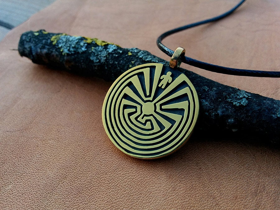 Man In The Maze Native I'itoi Iʼithi litoi Pendant Necklace - Baldur Jewelry