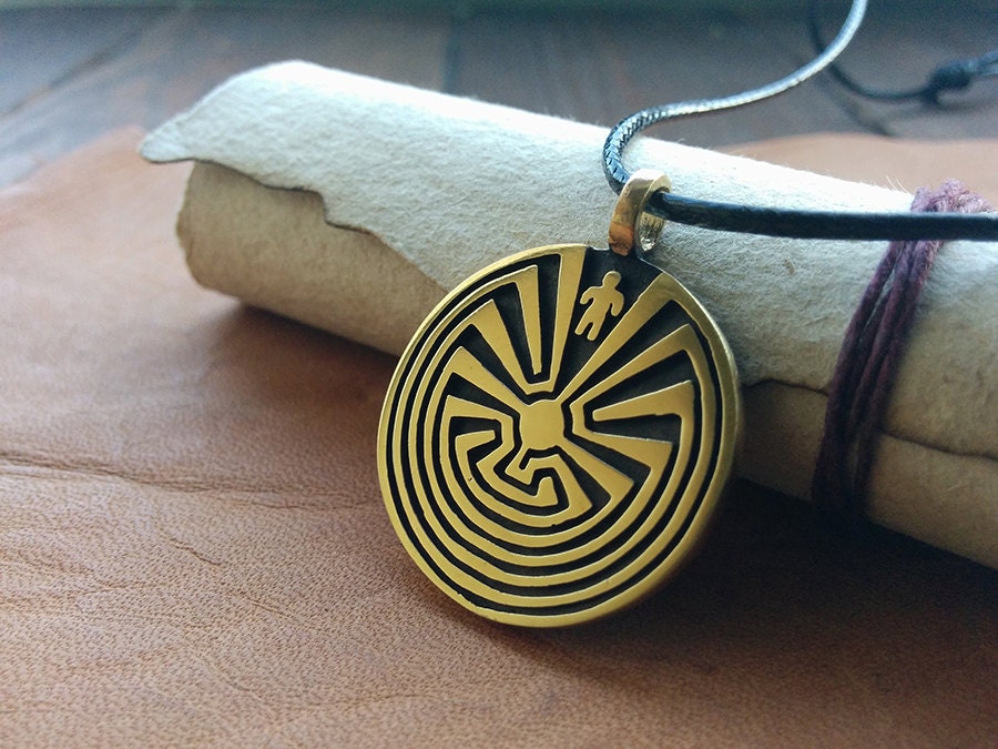 Man In The Maze Native I'itoi Iʼithi litoi Pendant Necklace - Baldur Jewelry