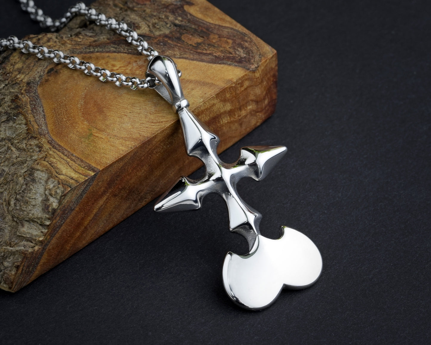 Kingdom Hearts Nobody Stainless Steel Pendant Necklace Charm Necklace Jewelry