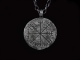 Vegvisir - 925 Sterling Silver Viking Compass, Hand Hammered Pendant