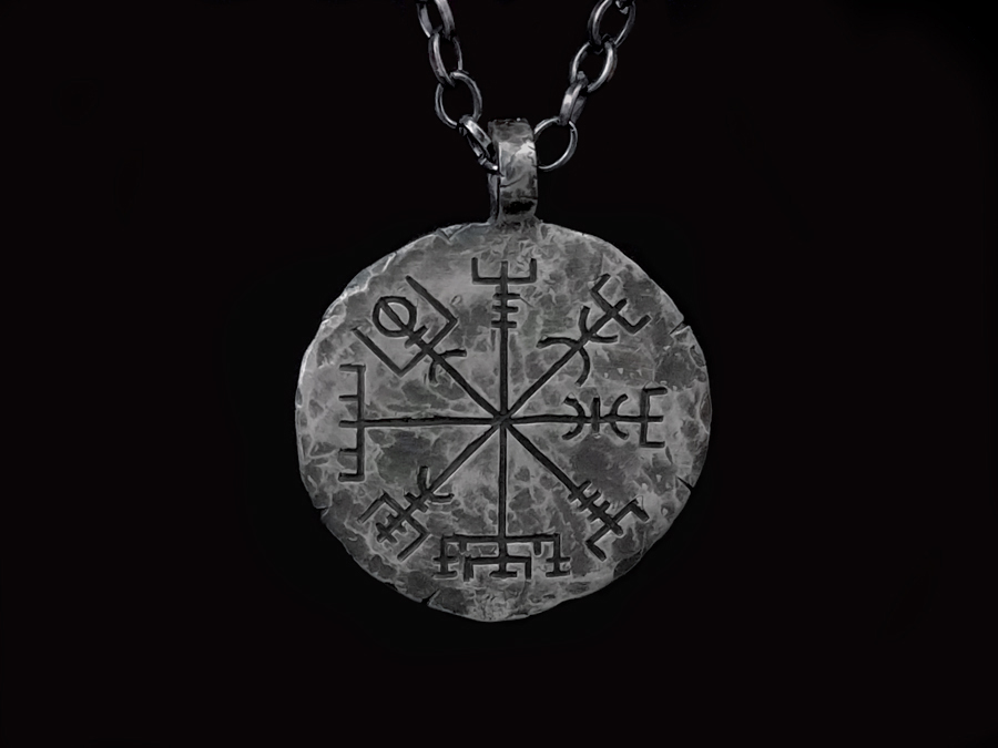 285 Viking compass pendant in 925 sterling silver No