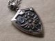 Legend of Zelda Hylian Shield Merchandise Necklace Pendant for Men Women - Silver Zelda Necklace Majora Anime Mask Cosplay Jewelry Amulet Jewelry