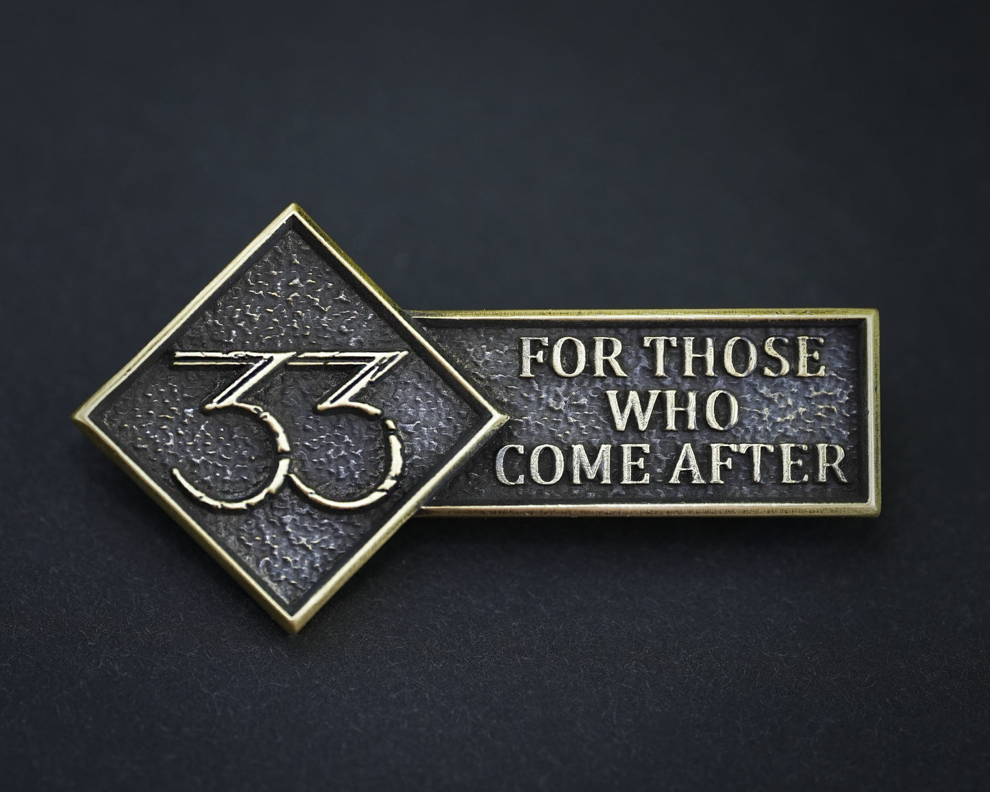 Expedition 33 Pin For those who come after quote - Brass Emblem Brooch Badge patch