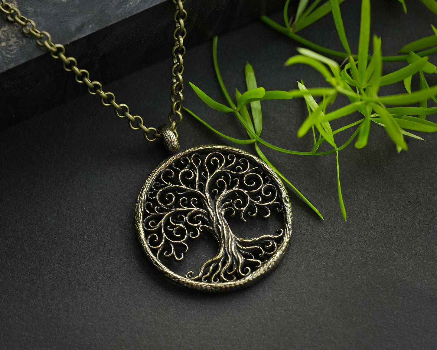 Viking Norse Fairy Yggdrasil Tree of Life Yggdrasil Pendant Necklace Jewelry Amulet