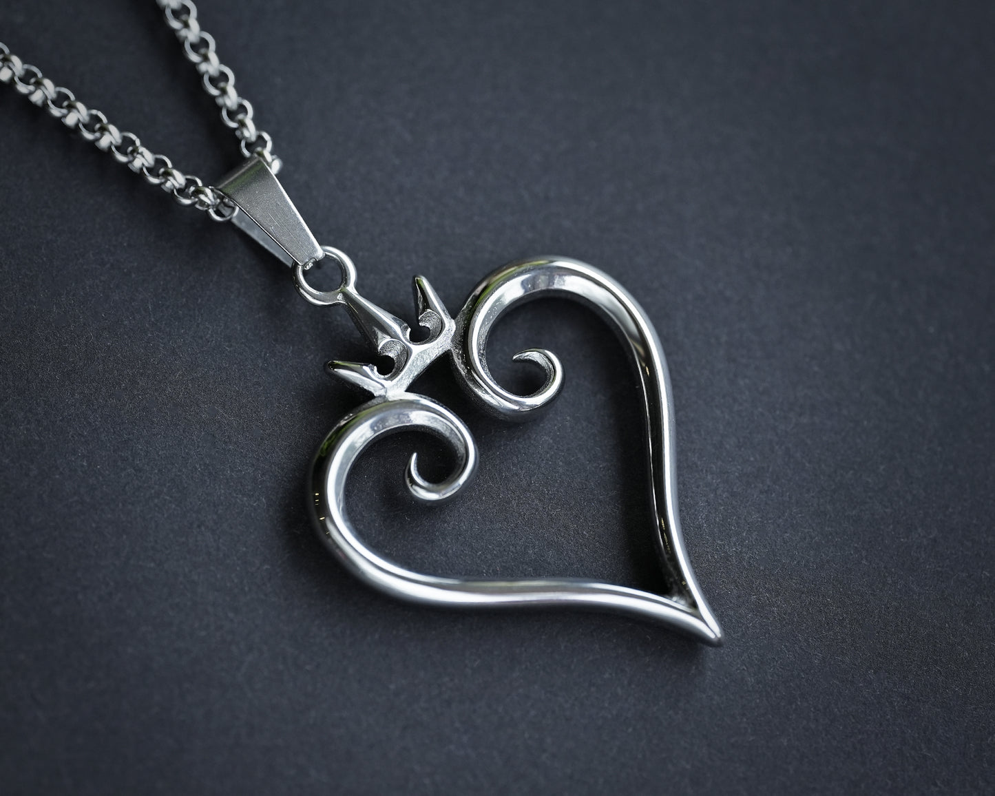 Kingdom Hearts Nobody Edelstahl Anhänger Halskette Charm Halskette Schmuck