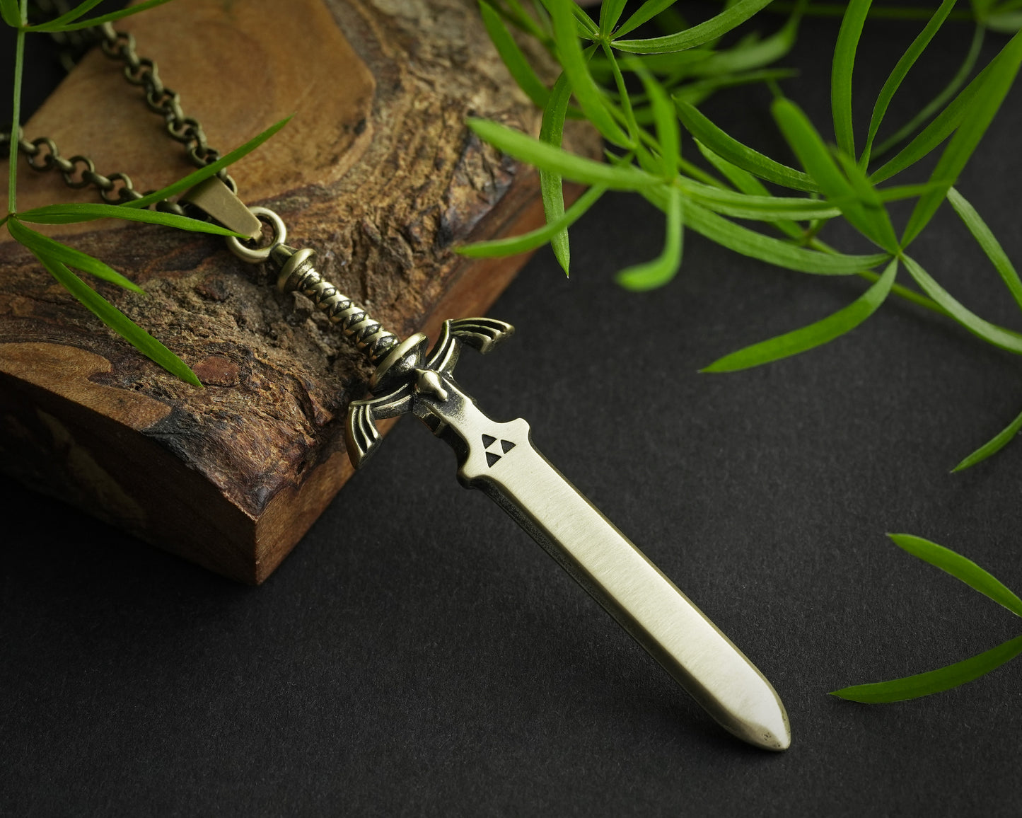 The Legend of Zelda Master-Schwert-Klingen-Halskettenanhänger, Schmuck, 925 Sterlingsilber/Messing