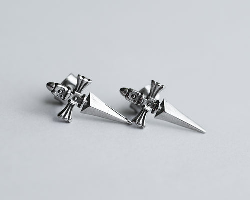 Kurapika Earrings Judgement Chain Jewelry Anime Cosplay Stud Spike  H x H Hunter