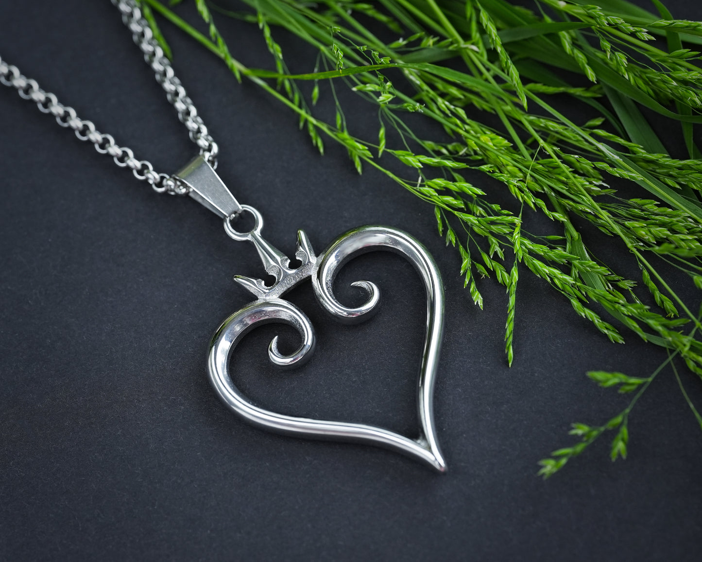 Kingdom Hearts Nobody Edelstahl Anhänger Halskette Charm Halskette Schmuck