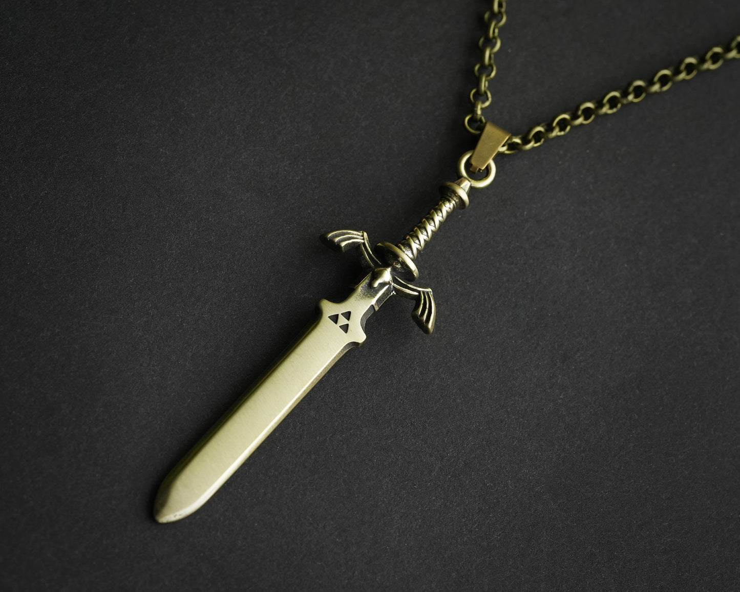 The Legend of Zelda Master-Schwert-Klingen-Halskettenanhänger, Schmuck, 925 Sterlingsilber/Messing