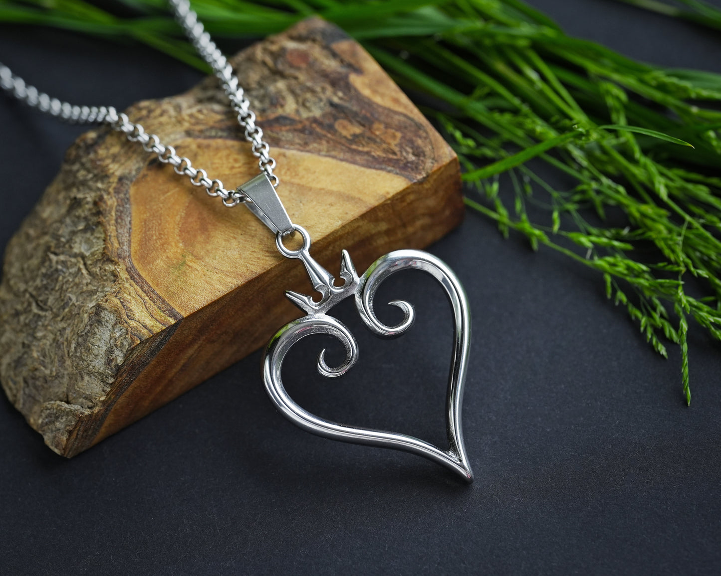 Kingdom Hearts Nobody Edelstahl Anhänger Halskette Charm Halskette Schmuck