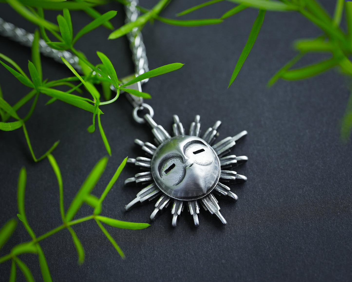Esquie Mask Necklace - Expedition 33 Fantasy Game Jewelry - Clair Obscur Brass or Silver Pendant Amulet