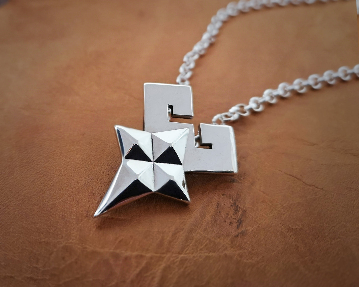 Kingdom Hearts Mark of Mastery 925 Sterling Silver Pendant Necklace Charm Jewelry