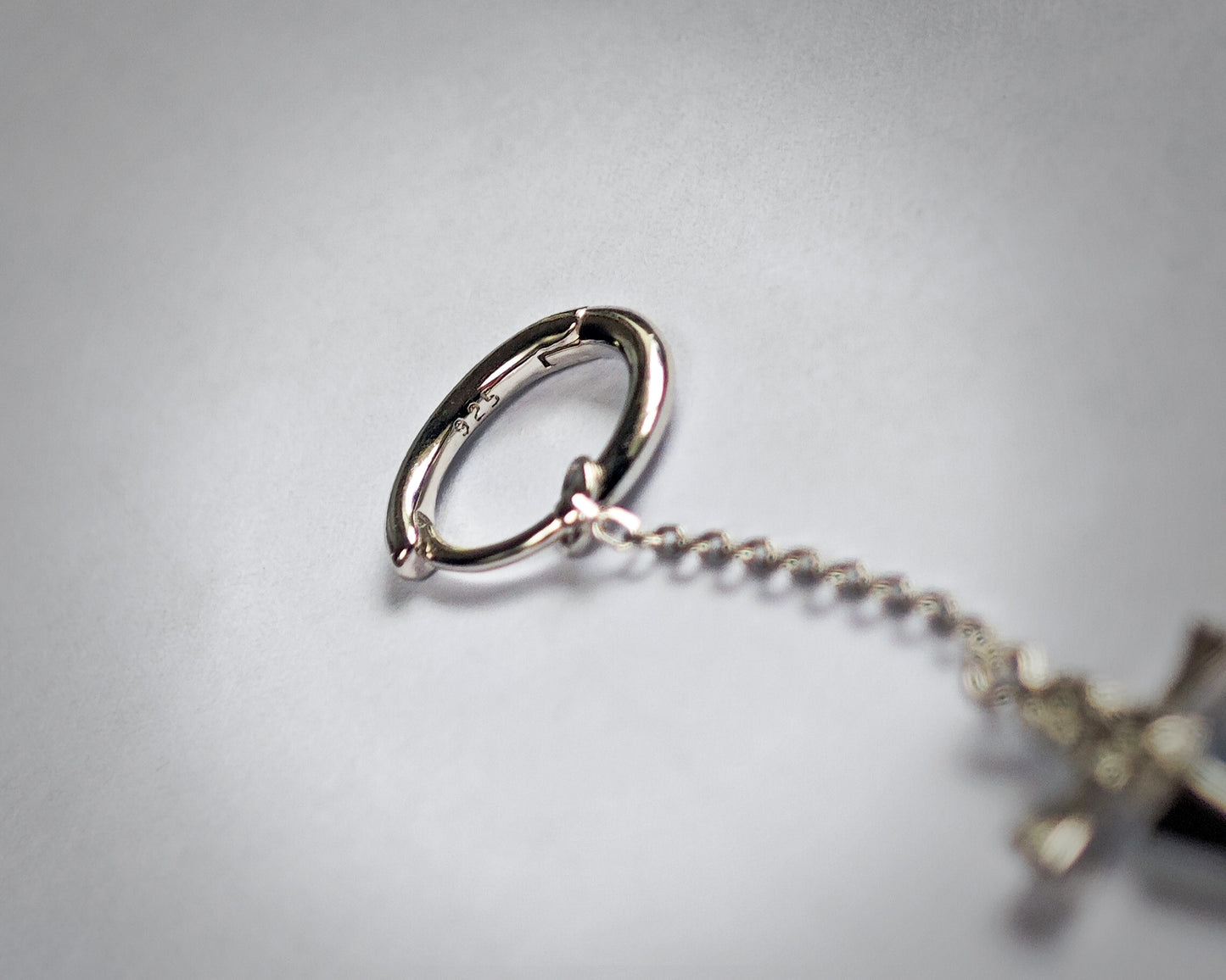 Kurapika Judgement Chain Anime Cosplay Huggie Hoop Spike Earrings Jewelry H x H 925 Sterling Silver