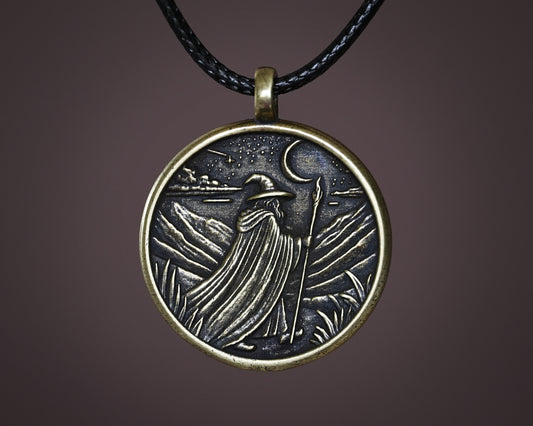 Pendentif de collier Yin Yang d'aspect ancien martelé à la main pour hommes et femmes avec chaîne réglable