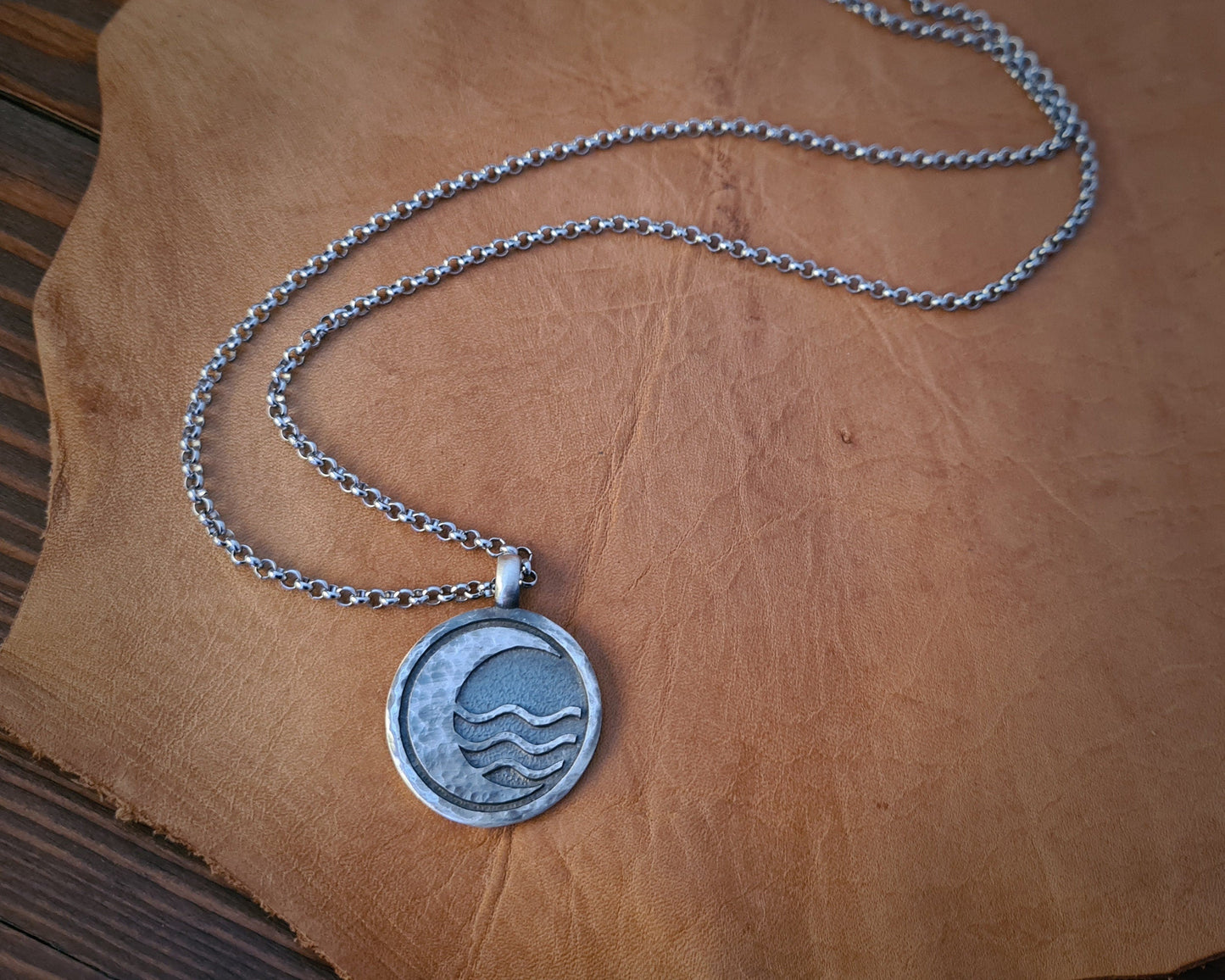 925 Sterling Silver Avatar Last Airbender Northern Water Tribe Nation Necklace Pendant - Baldur Jewelry