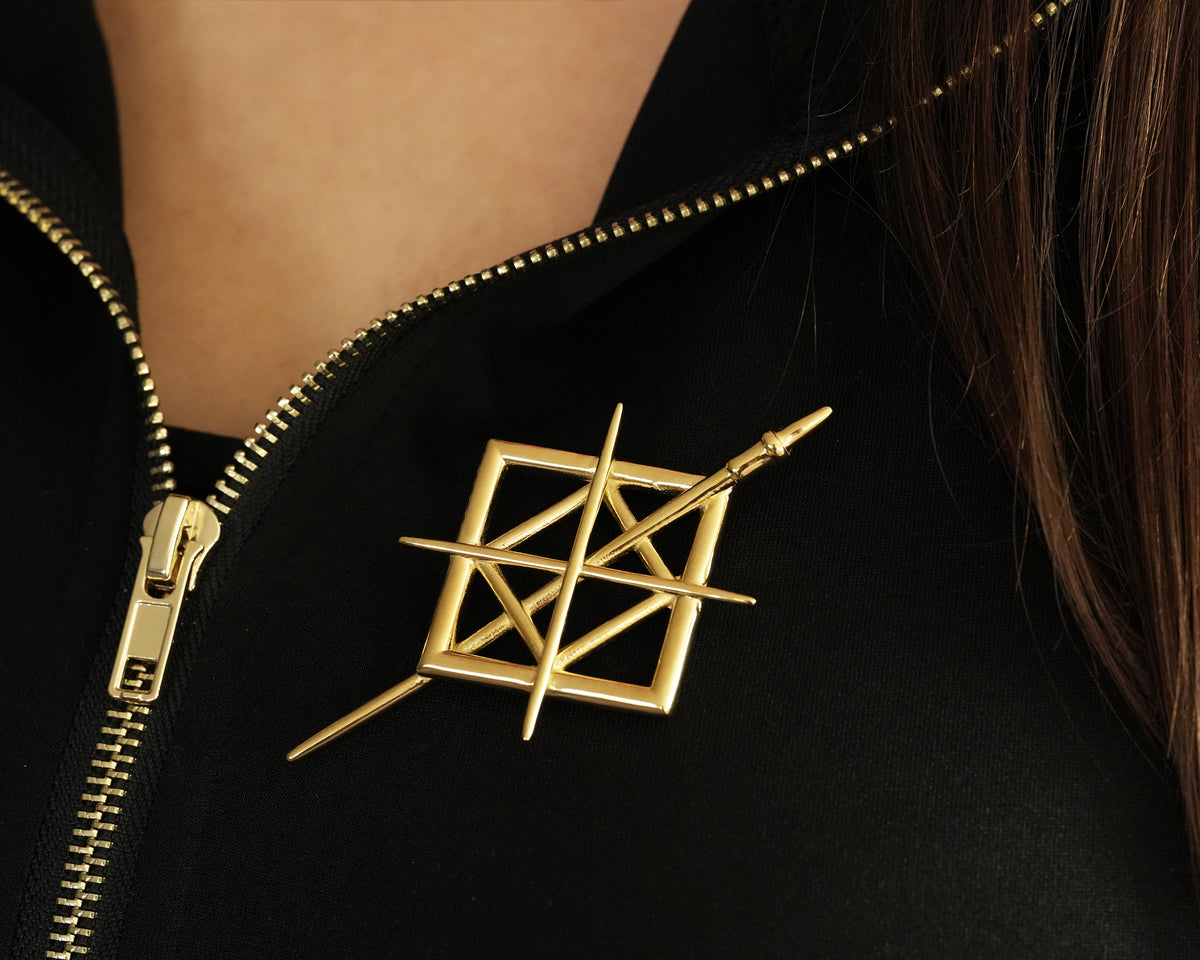 Expedition 33 Clair Obscur Maelle Pin Brooch Cosplay Jewelry Emblem Badge