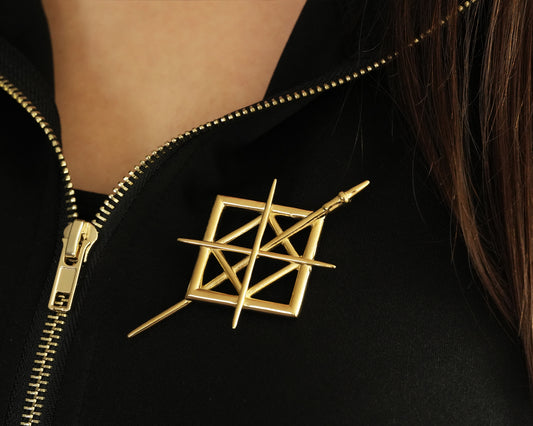 Expedition 33 Clair Obscur Maelle Pin Brooch Cosplay Jewelry Emblem Badge