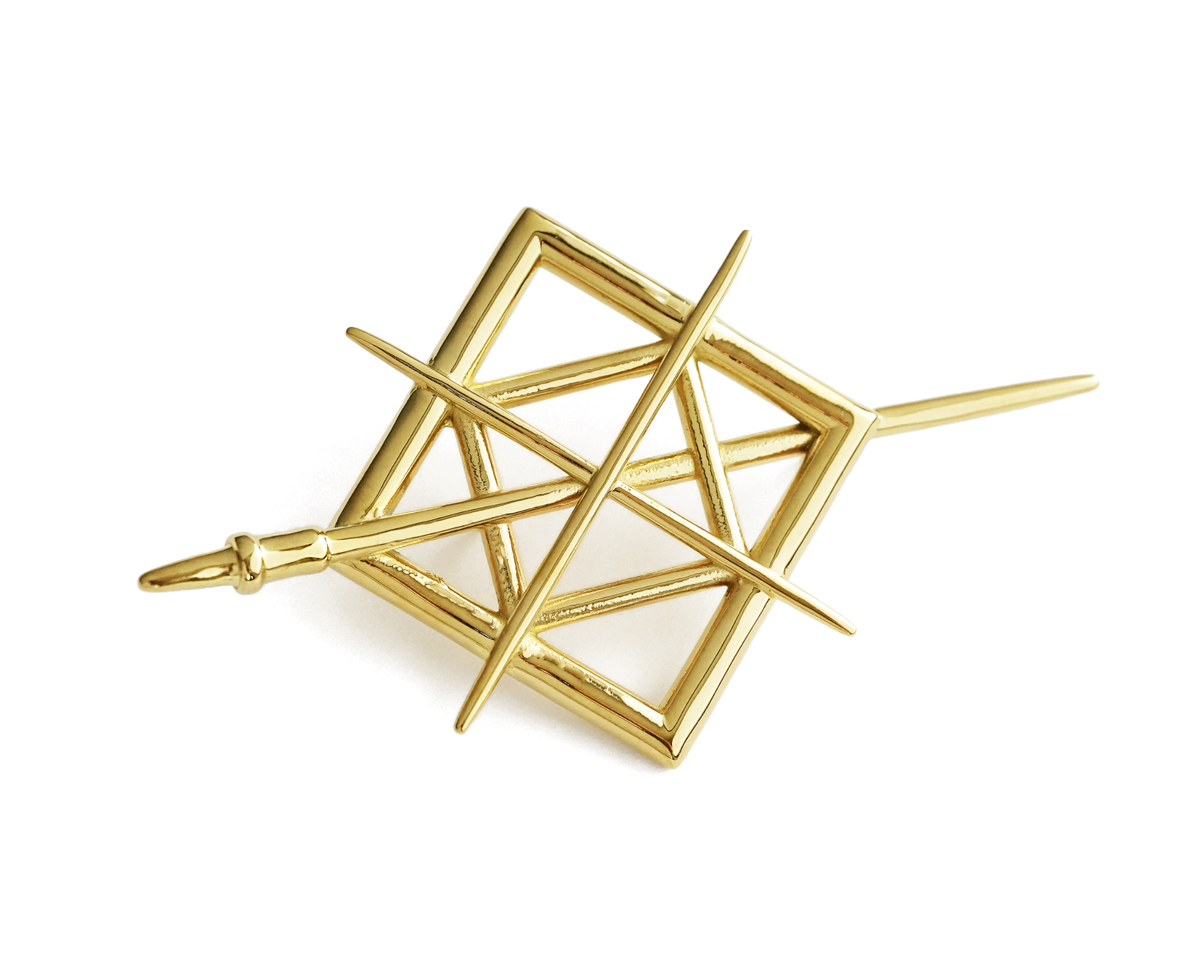 Expedition 33 Clair Obscur Maelle Pin Brooch Cosplay Jewelry Emblem Badge