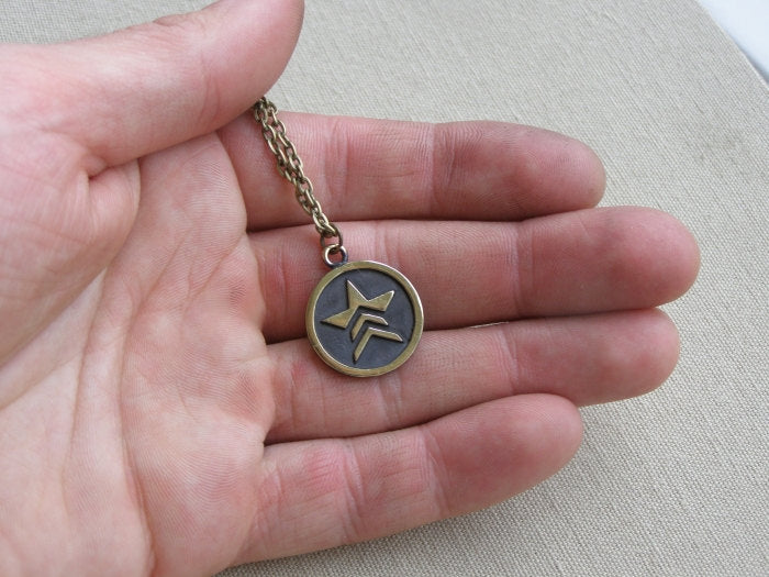 Mass Effect Renegade Pendant Necklace Amulet