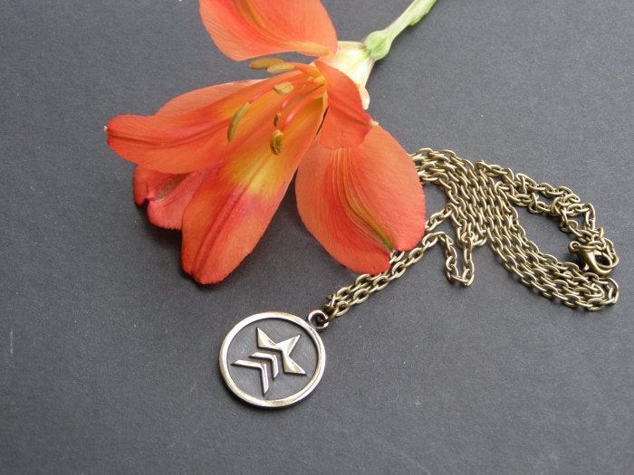 Mass Effect Renegade Pendant Necklace Amulet