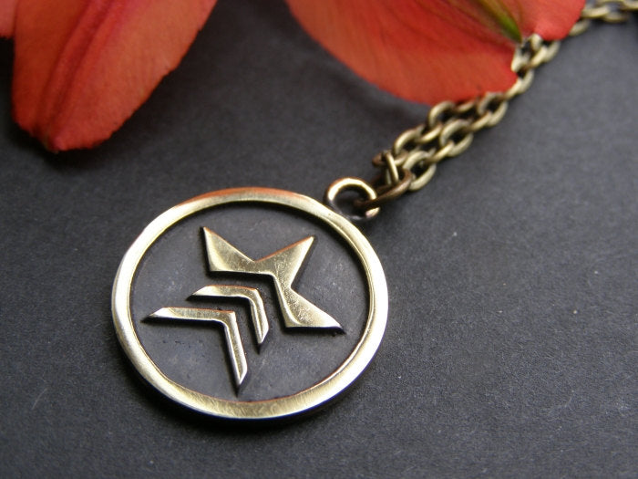 Mass Effect Renegade Pendant Necklace Amulet