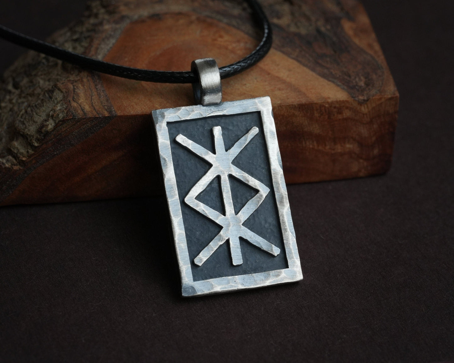 Bind Rune Protection Necklace Viking Elder Futhark Celtic Norse Jewelry Runes Pendant Amulet - Baldur Jewelry