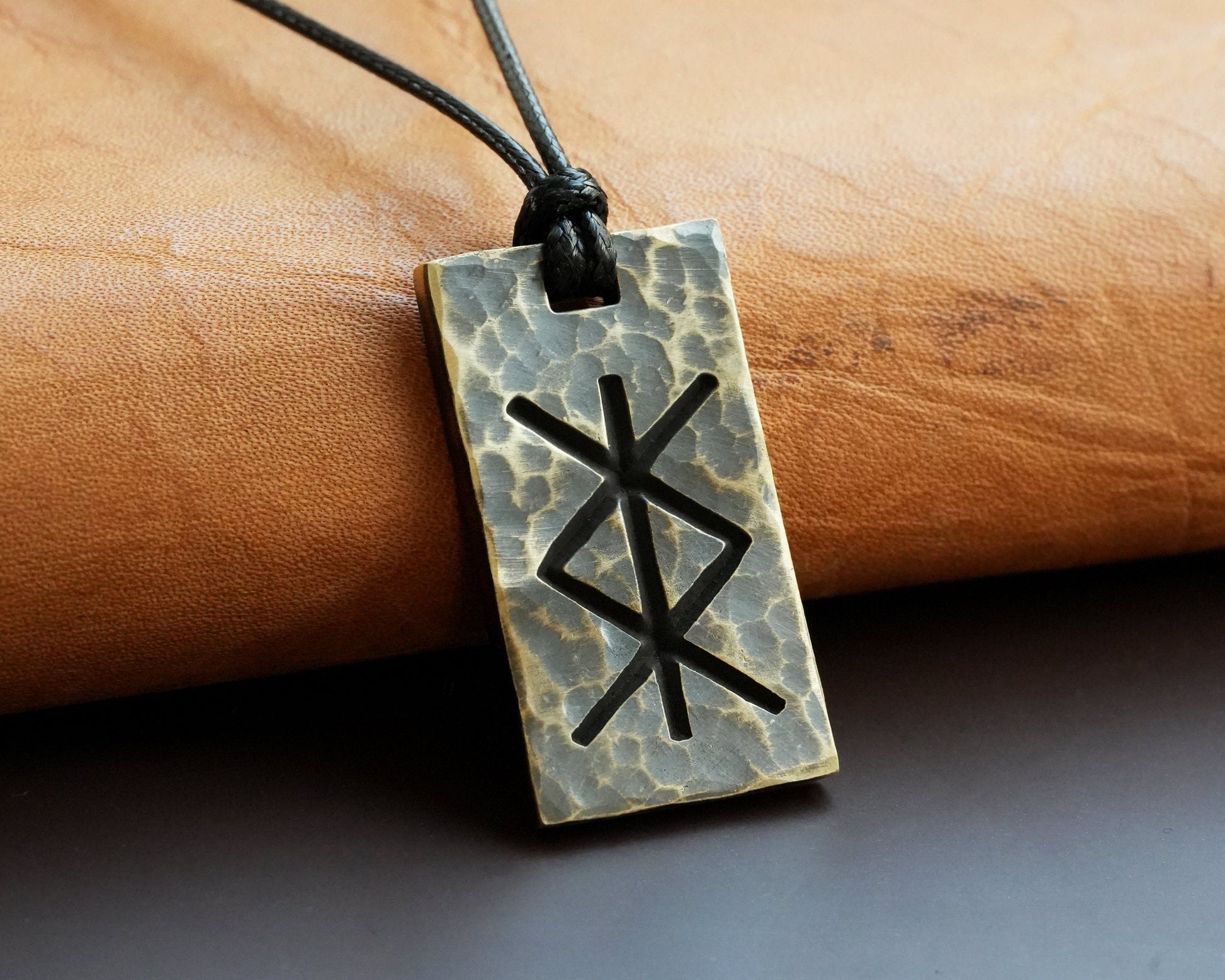 Bind Rune Protection Necklace Viking Elder Futhark Celtic Norse Jewelry Runes Pendant Amulet - Baldur Jewelry