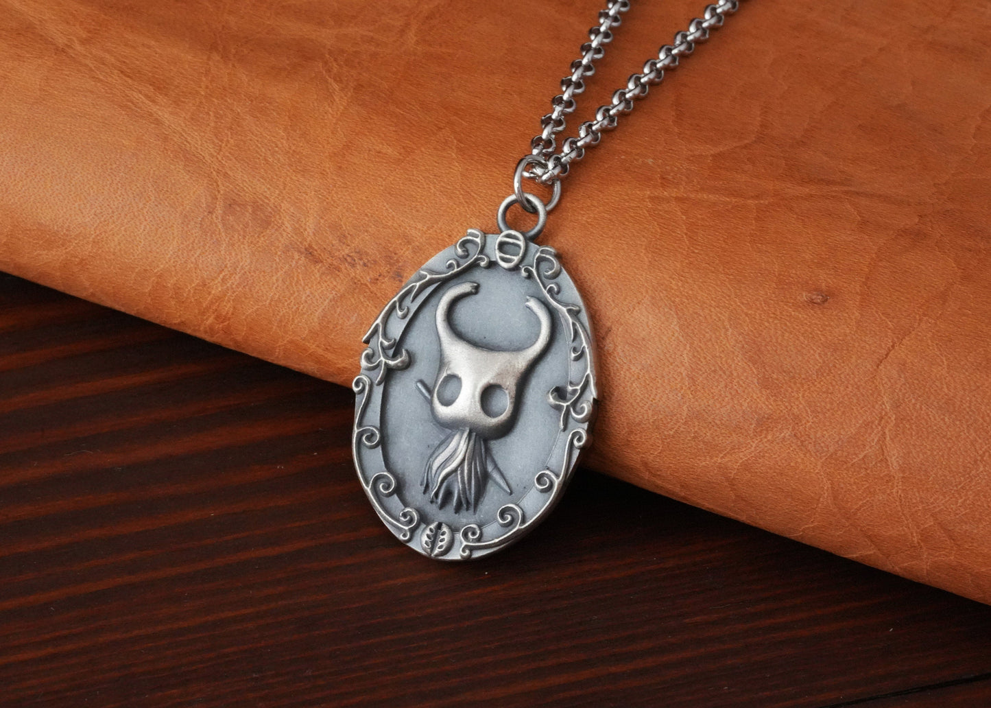 Brass Hollow Knight Pendant Necklace Charm Jewelry Charm - Baldur Jewelry