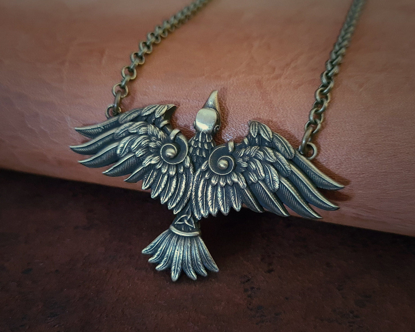 Celtic Phoenix Necklace Eternal Bird From Flames For Women - Transformation and Resilience - Baldur Jewelry