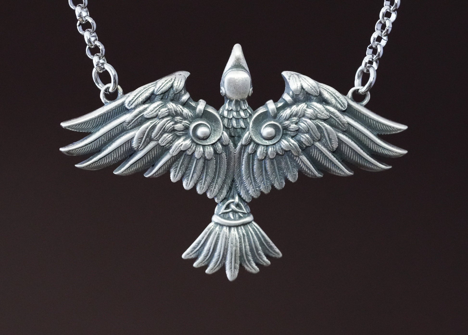 Celtic Phoenix Necklace Eternal Bird From Flames For Women - Transformation and Resilience - Baldur Jewelry