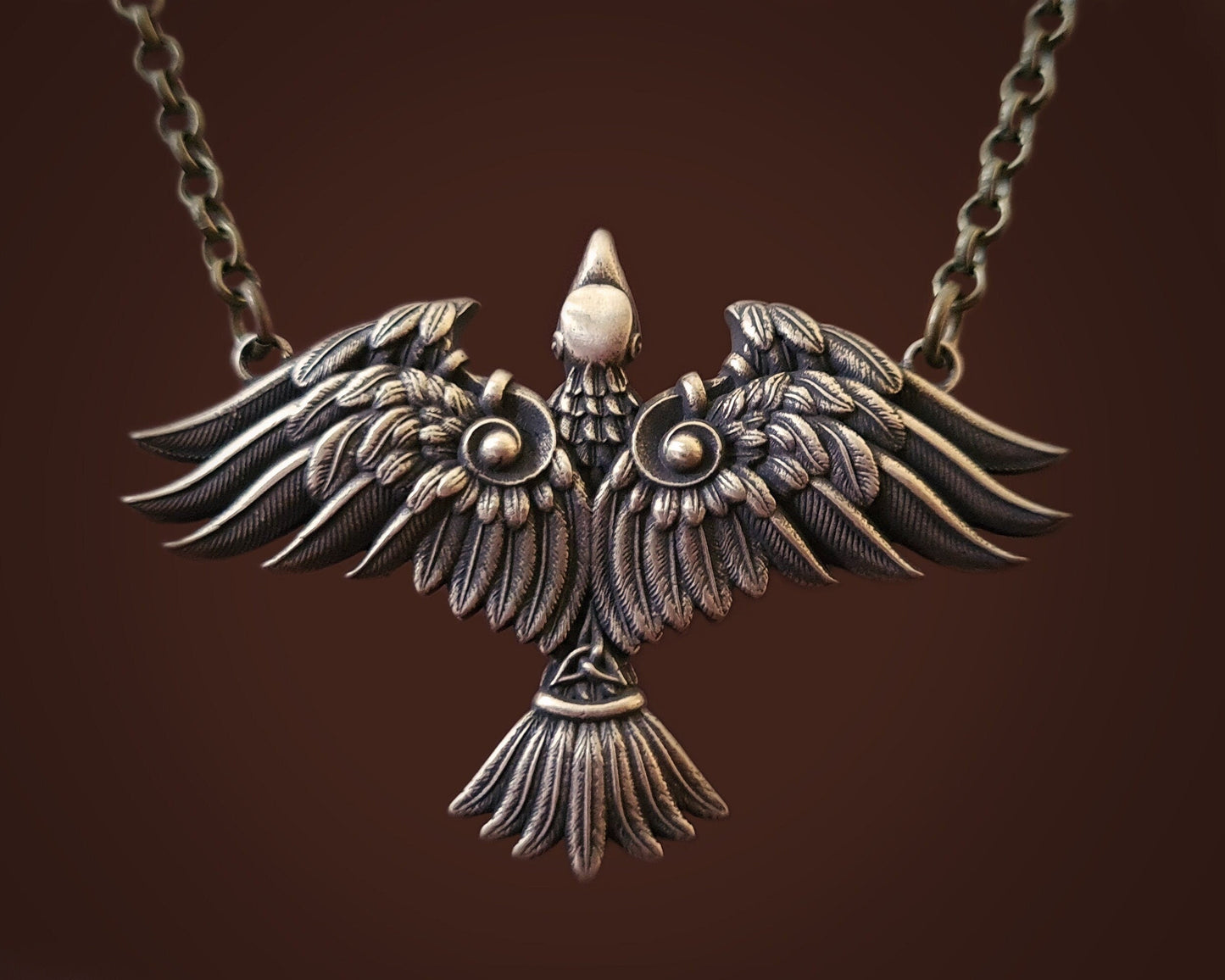 Celtic Phoenix Necklace Eternal Bird From Flames For Women - Transformation and Resilience - Baldur Jewelry