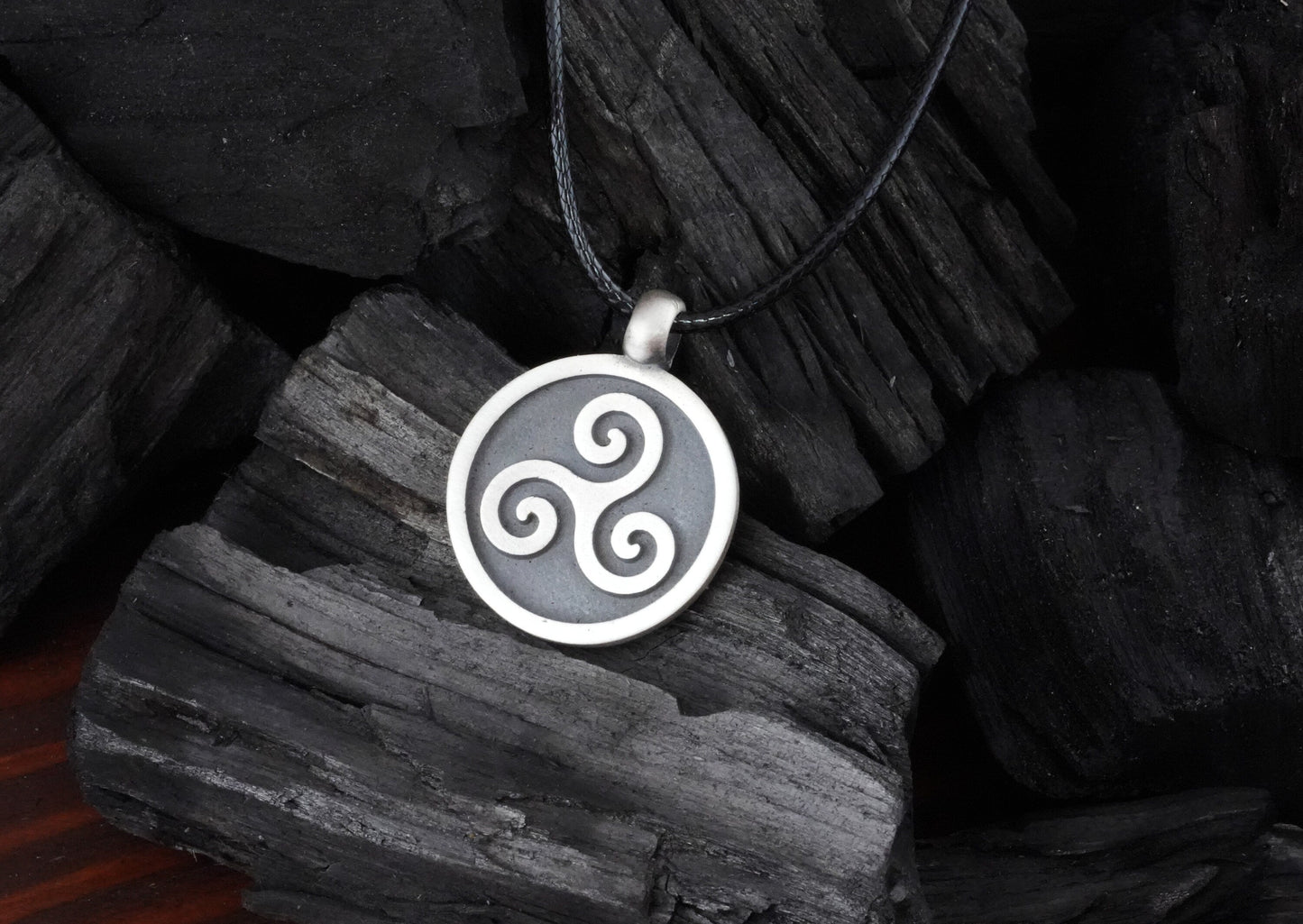 Celtic Triskelion Triskele Spiral of Life Pendant - Baldur Jewelry