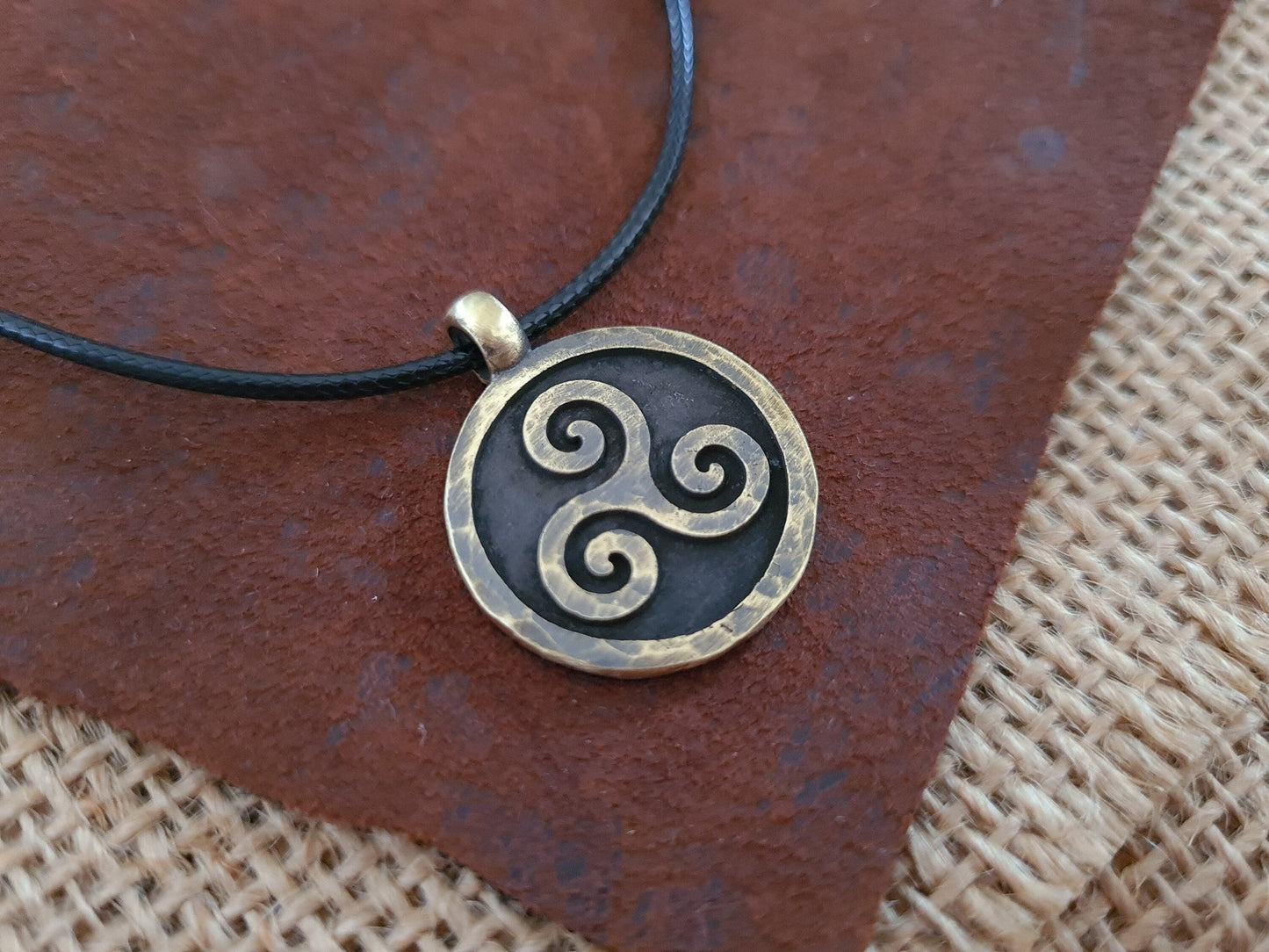 Celtic Triskelion Triskele Spiral of Life Pendant - Baldur Jewelry