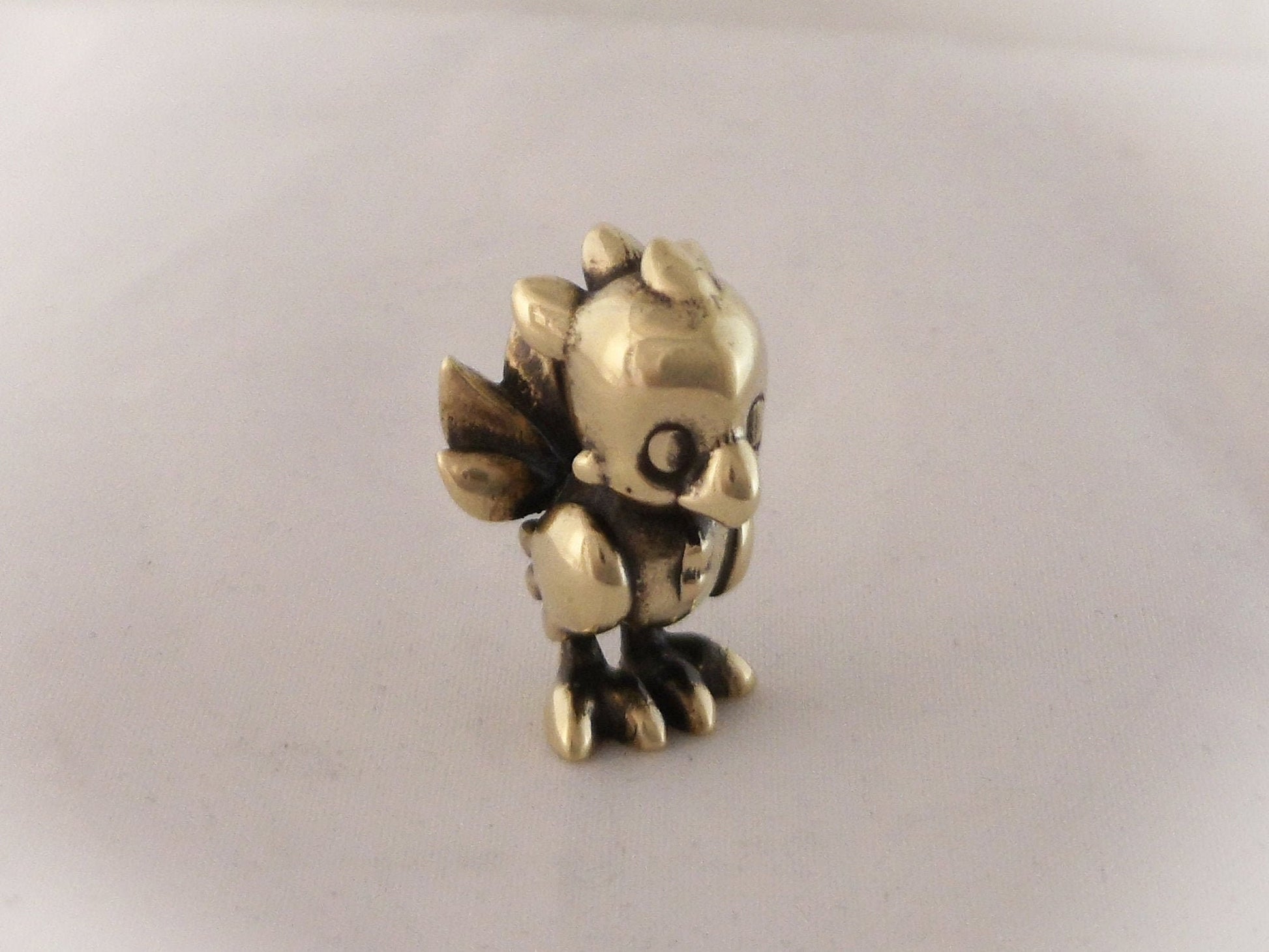 Final Fantasy Chocobo High Polished Metal Miniature Statue from Brass - Baldur Jewelry